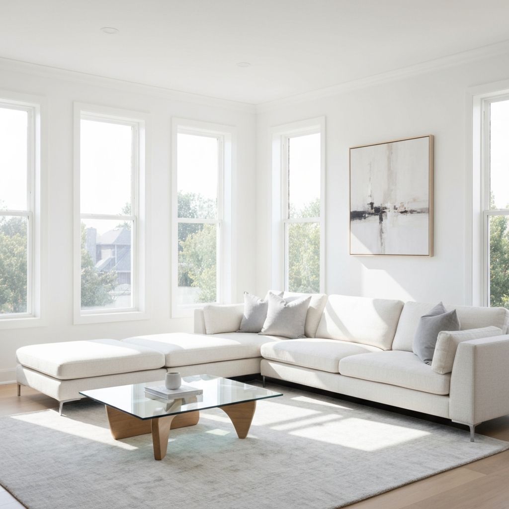 Strak geschilderde woonkamer interieur door Smans Onderhoud