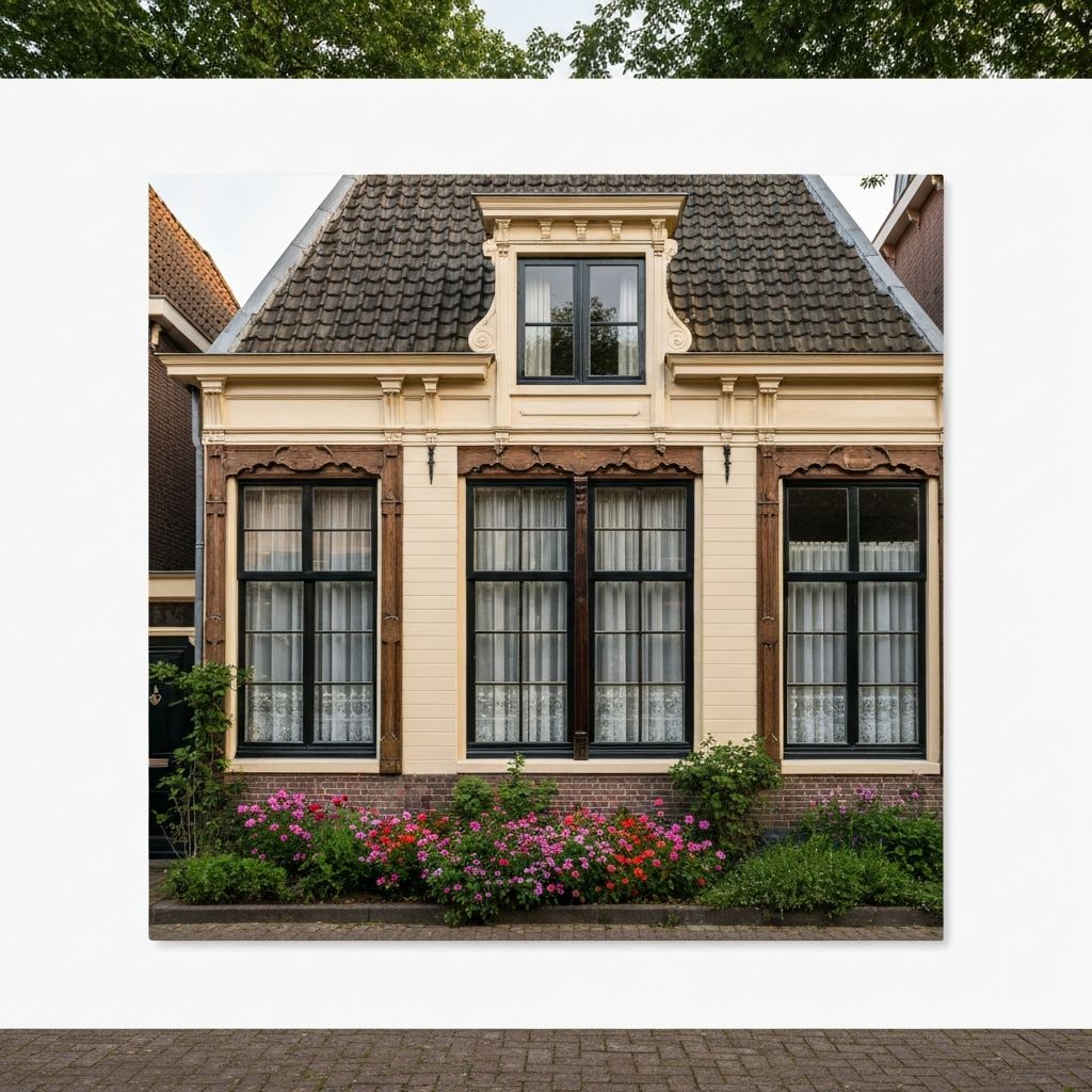 Klassieke houten kozijnen met authentieke uitstraling aan een jaren '30 woning in Breda