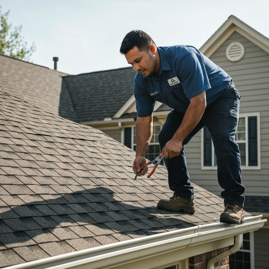 Dakgoot inspectie tijdens periodiek woningonderhoud